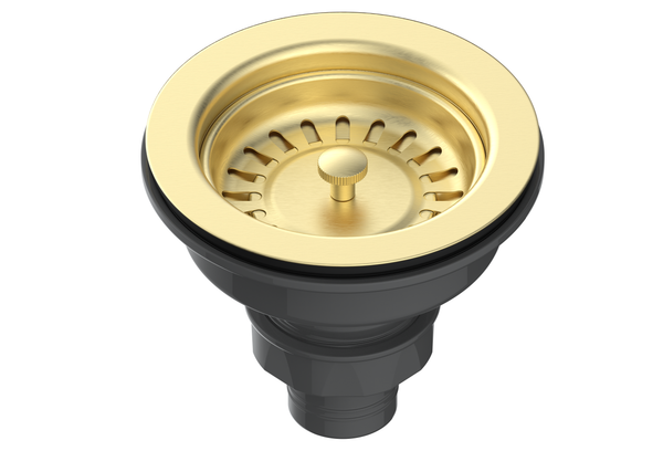 Basket Strainer Kitchen Waste - Brushed Brass - product image 2