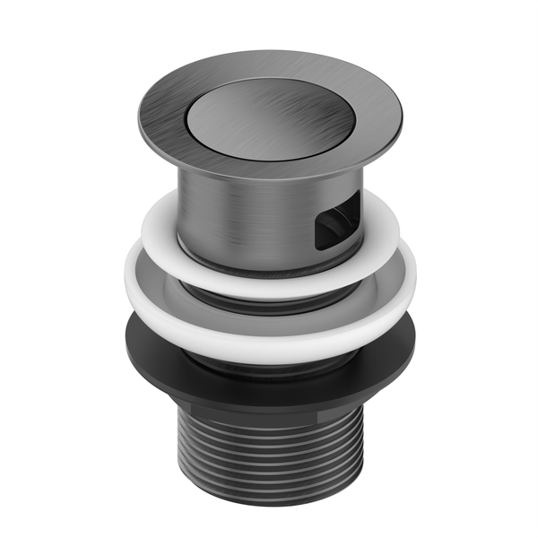 Click Clack Basin Waste - Slotted - Gunmetal
