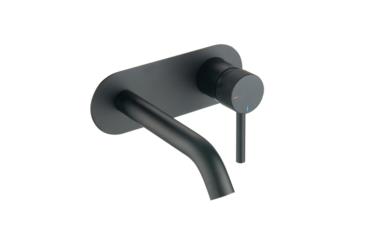 TB+ Redondo Round Wall Mounted ECO Control/Cold Water Start Basin Mixer Matte Black - product image 2