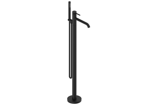 TB+ Redondo Round Freestanding Bath Tap with Shower Mixer Matte Black - product image 2