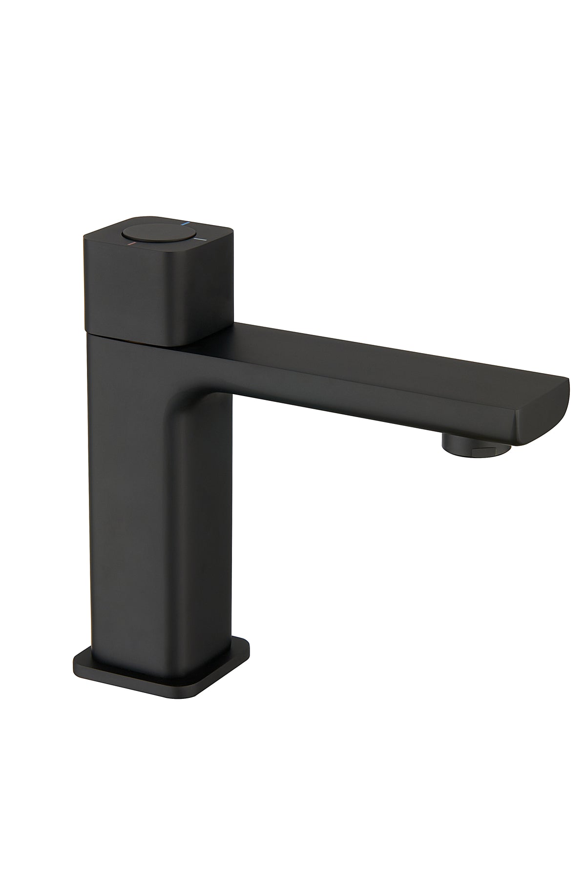 TB+ Quadrado Square Push Button Basin Mixer Matte Black - product image 2