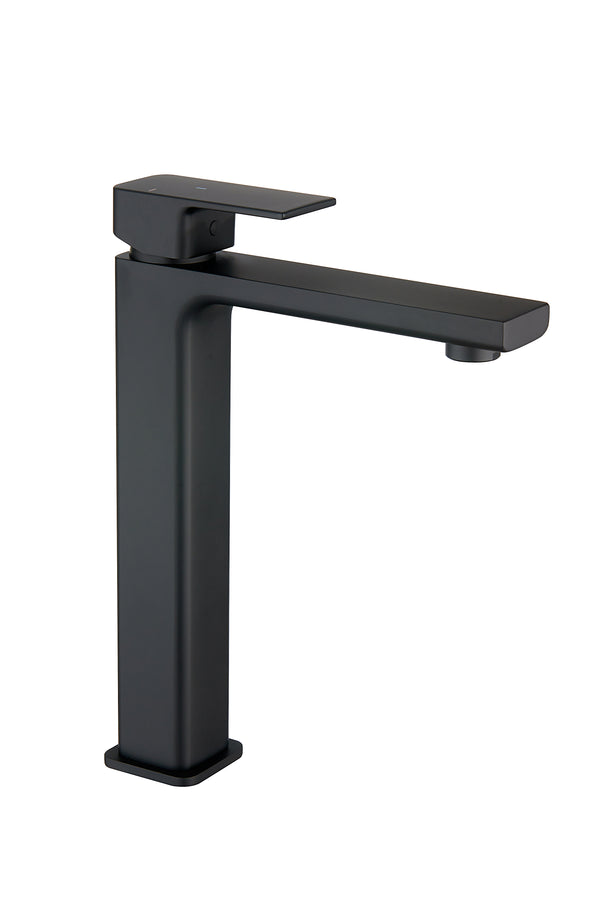 TB+ Quadrado Square Tall ECO Control/Cold Water Start Basin Mixer Matte Black - product image 2