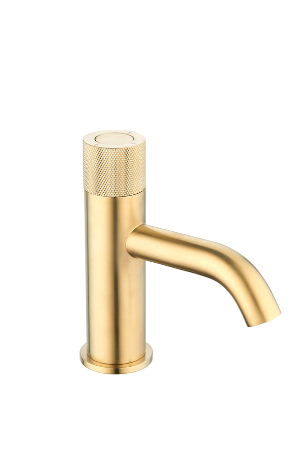 TB+ Redondo Round Push Button Basin Mixer Brushed Brass - product image 2