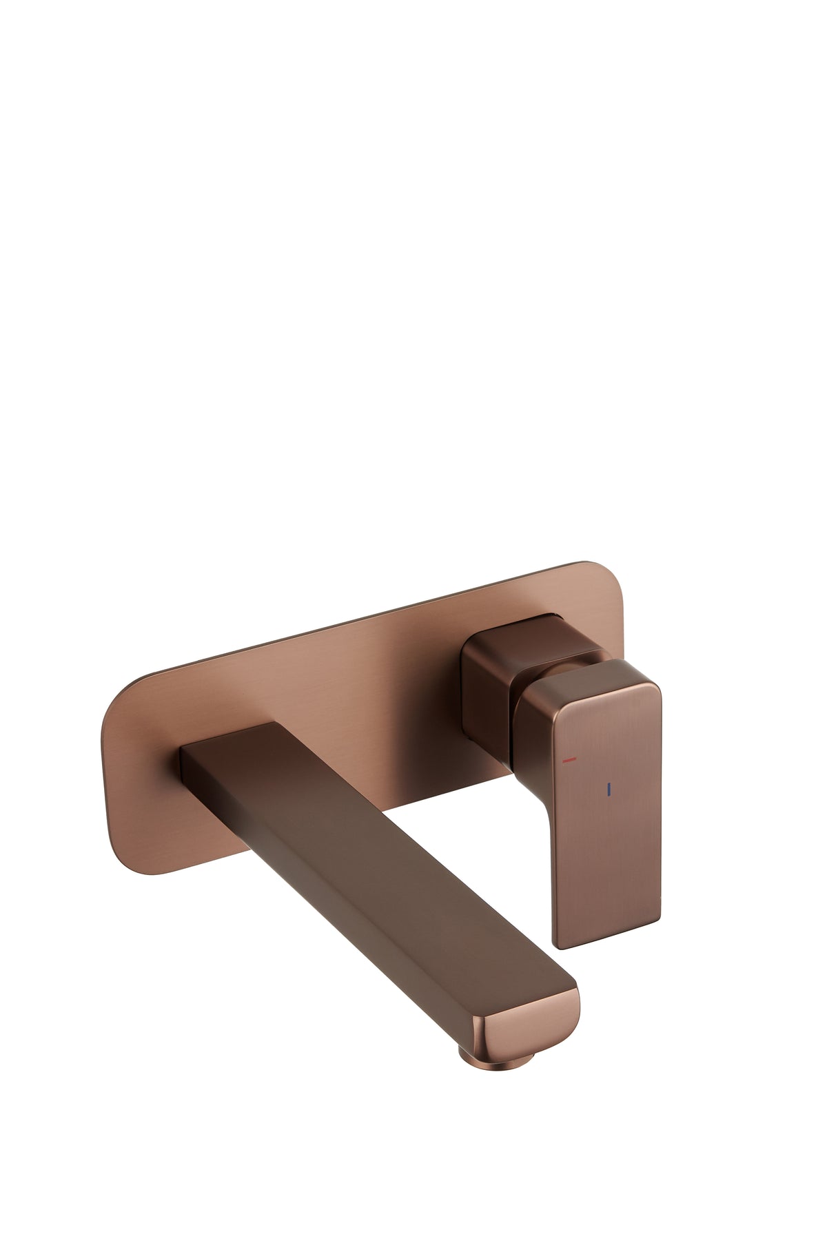 TB+ Quadrado Square Wall Mounted ECO Control/Cold Water Start Basin Mixer Brushed Bronze