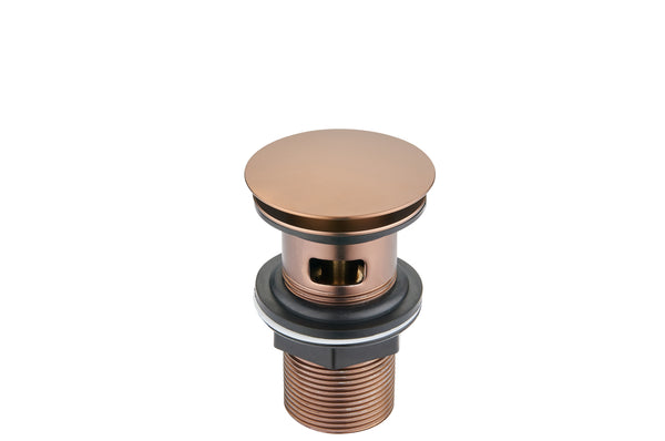 Click Clack Basin Waste - Slotted - Brushed Bronze