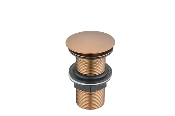 Click Clack Basin Waste - Unslotted - Brushed Bronze