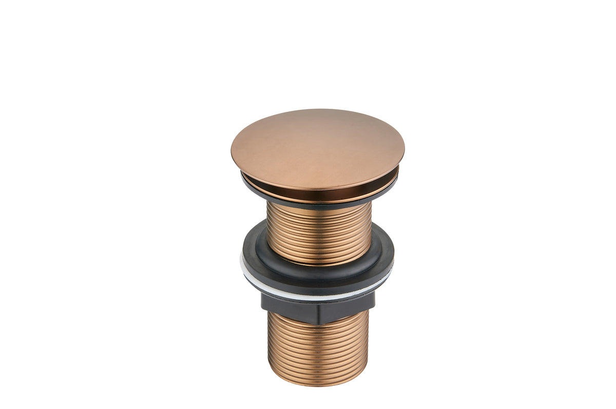 Click Clack Basin Waste - Unslotted - Brushed Bronze