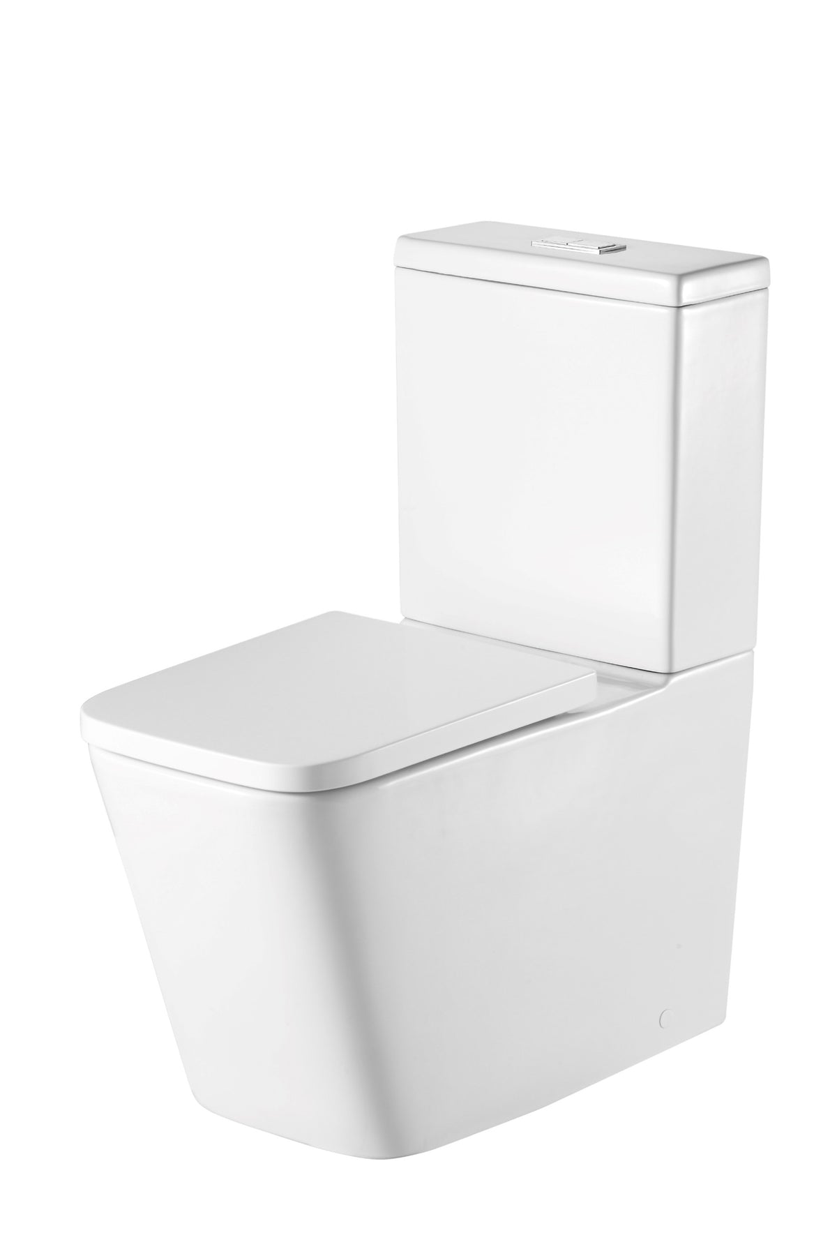 Milan Rimless Close Coupled Square Closed Back Pan, Cistern, Seat & Fixings - product image 2
