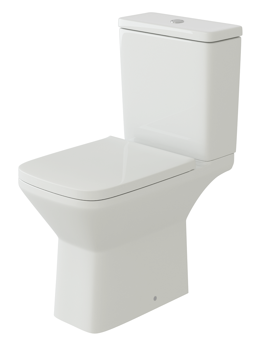 Square Rimless CC Pan & Cistern in One Box, WRAS Fittings & Soft Close PP Seat - product image 19