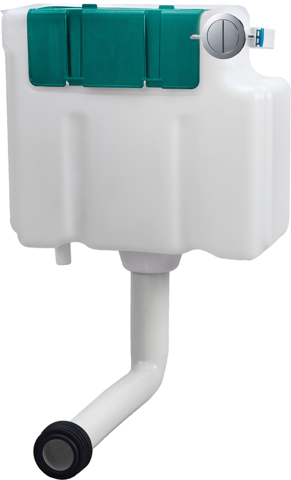 Plumb Essentials Concealed Cistern with Chrome Push Button - product image 2