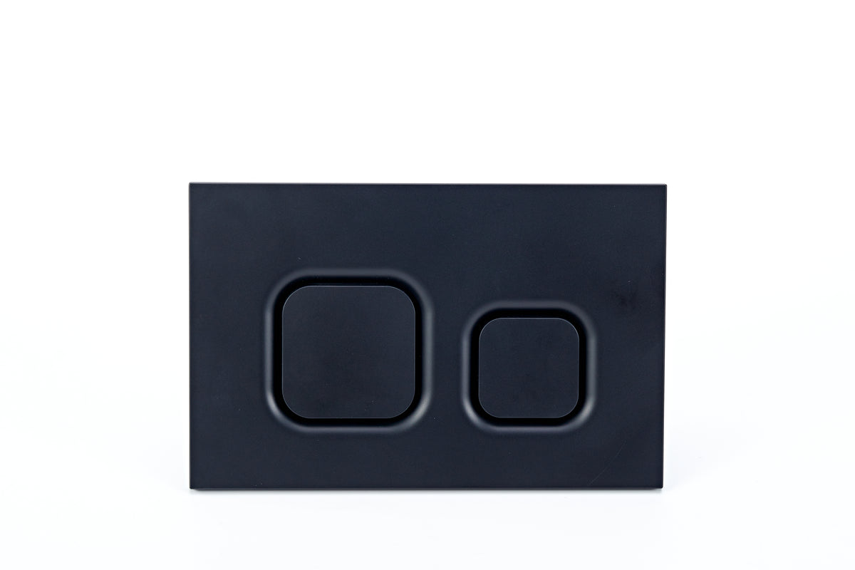 Square Flush Button Plate for 6222 - Black