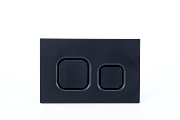 Square Flush Button Plate for 6222 - Black
