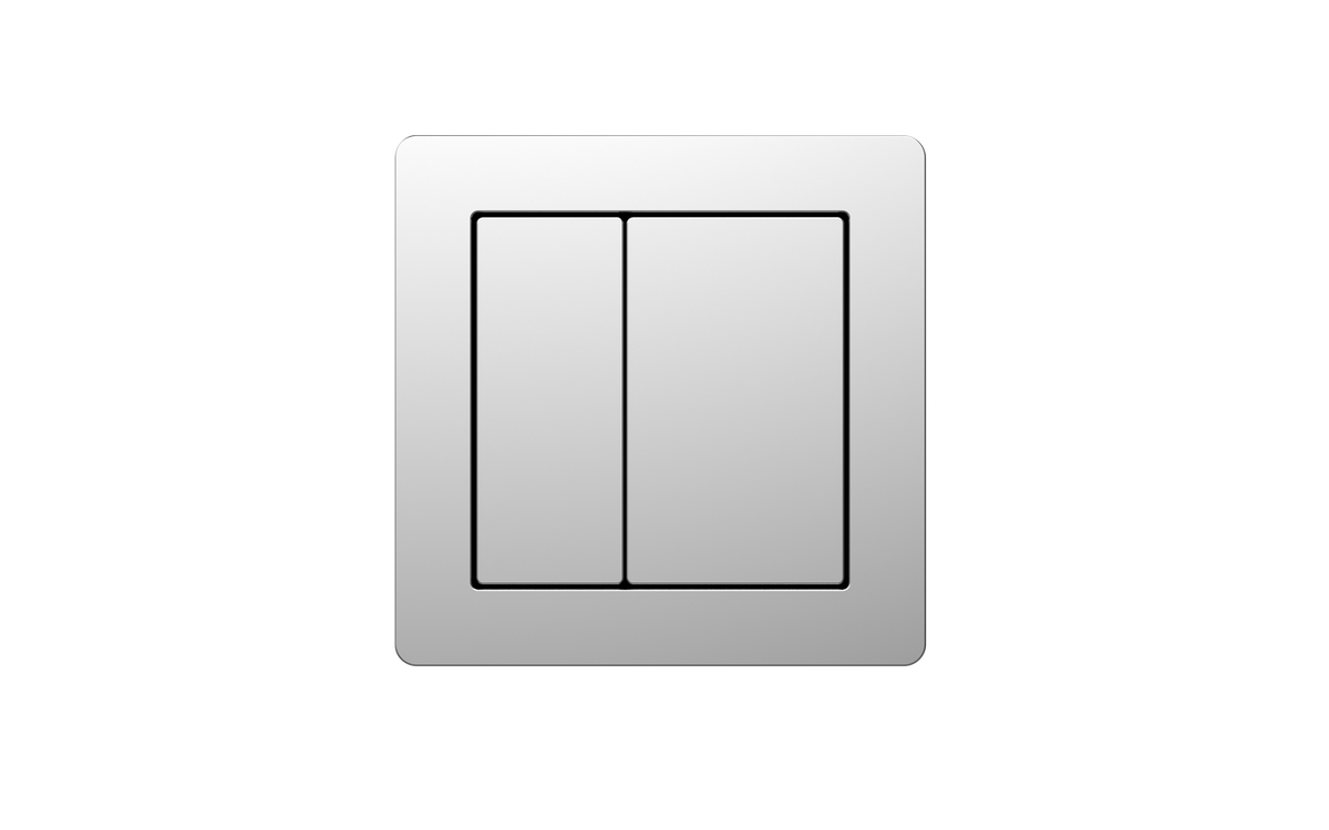 Square 78mm Button for 6201 - Chrome