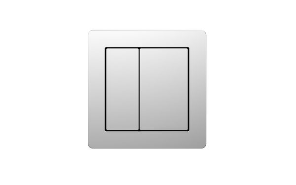 Square 78mm Button for 6201 - Chrome