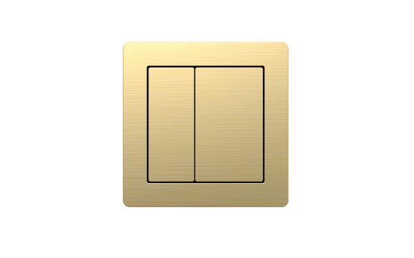 Square 78mm Button for 6201 - Brushed Brass - product image 2
