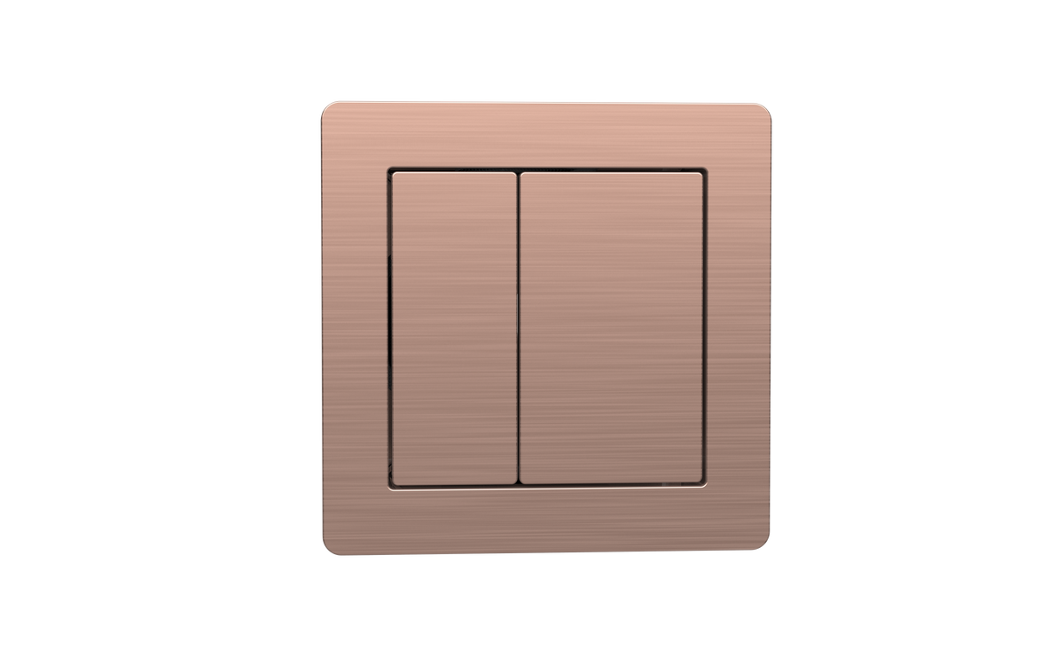 Square 78mm Button for Plumb Essentials Concealed Cistern - Brushed Bronze