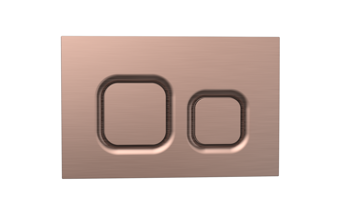 Brushed Bronze Flush Button Plate for 6222