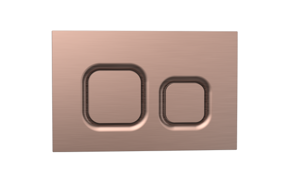 Brushed Bronze Flush Button Plate for 6222