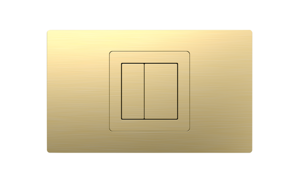 Flush Button Plate for 6201 - Brushed Brass