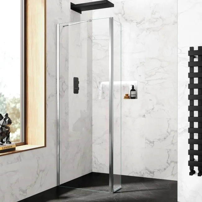 800mm Semi Frameless Side Panel w. easy clean