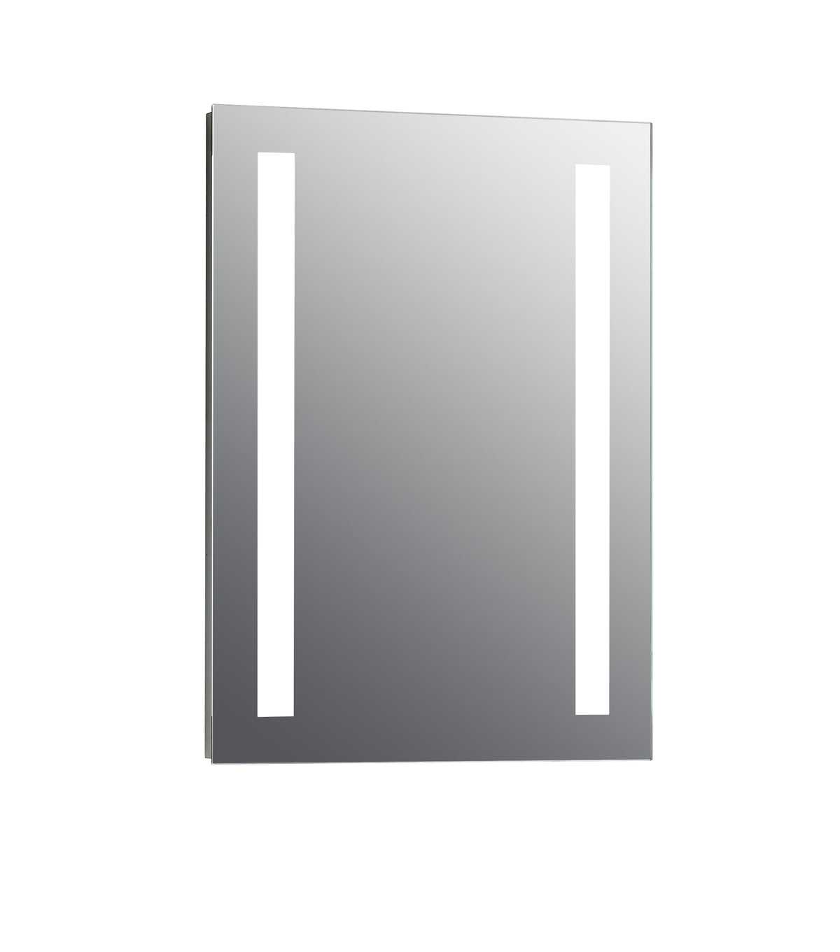 Niall Twin Vertical Strip LED Touch Mirror w. Demist & Shaver Point - 500x700x45mm - product image 3