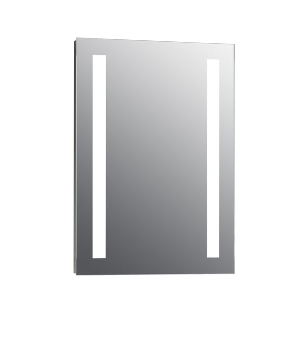 Niall Twin Vertical Strip LED Touch Mirror w. Demist & Shaver Point - 500x700x45mm - product image 3