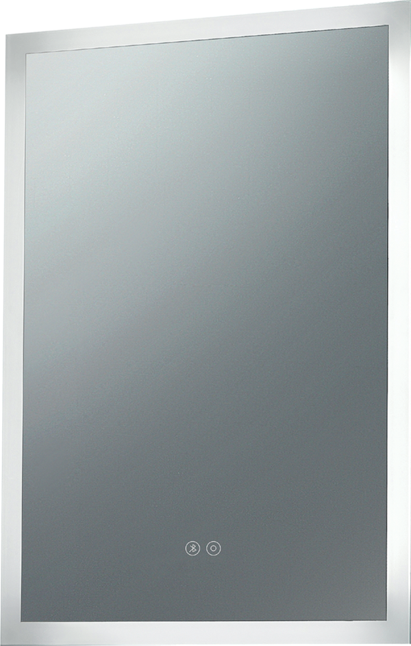 Alfie Square Mirror LED Edge w. Demist & Shaver Point, Bluetooth & USB Charger - 500 x 700 x78mm - product image 2