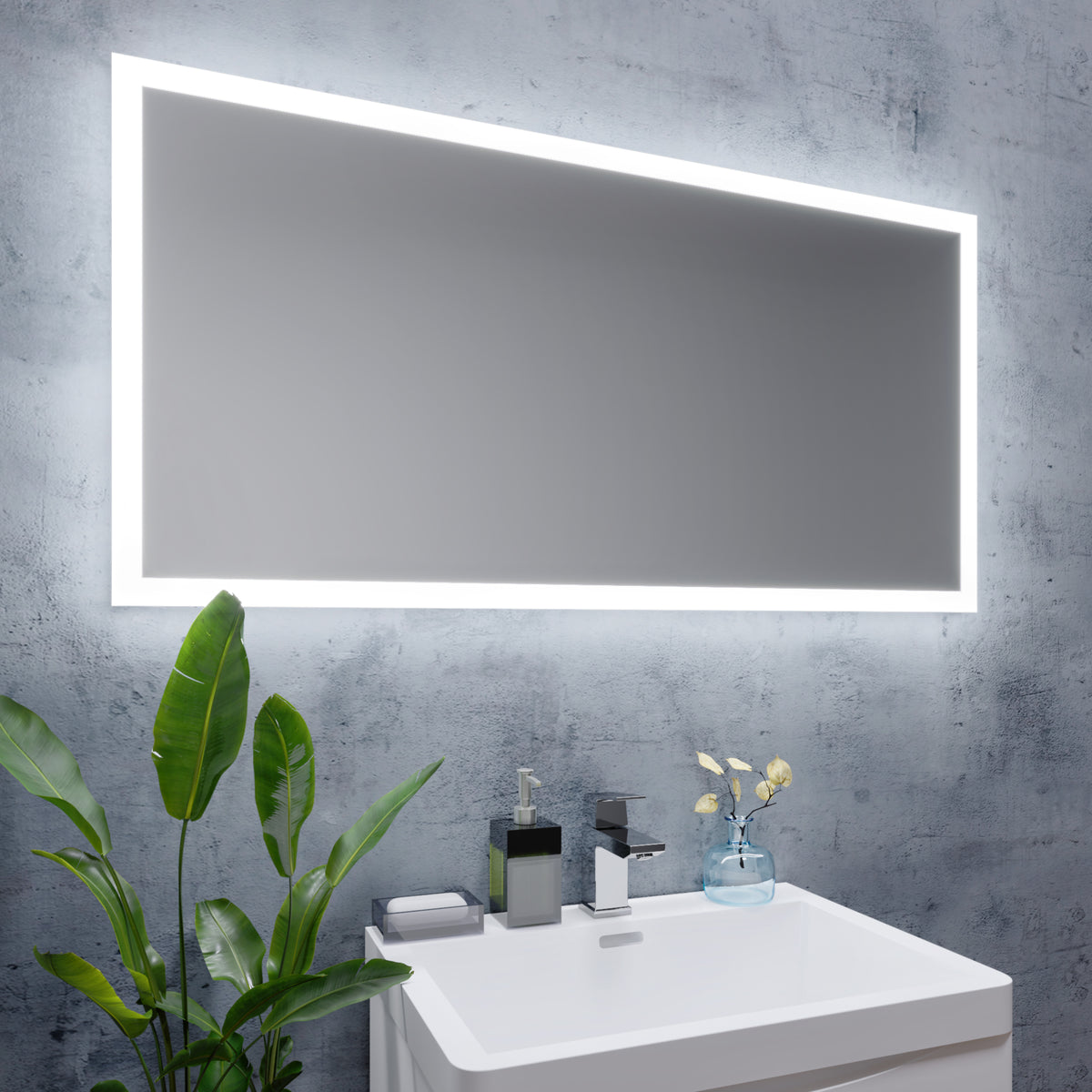 Noah LED Edge Mirror - 1200x600x48mm - product image 3