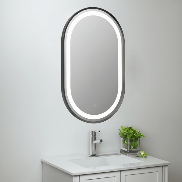 Martha Black LED Touch Mirror w. Demist - 500x800x40mm - product image 3