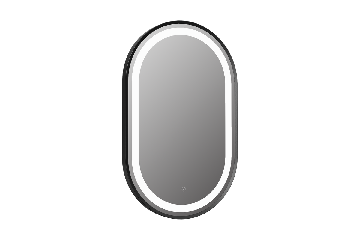 Martha Black LED Touch Mirror w. Demist - 500x800x40mm - product image 2