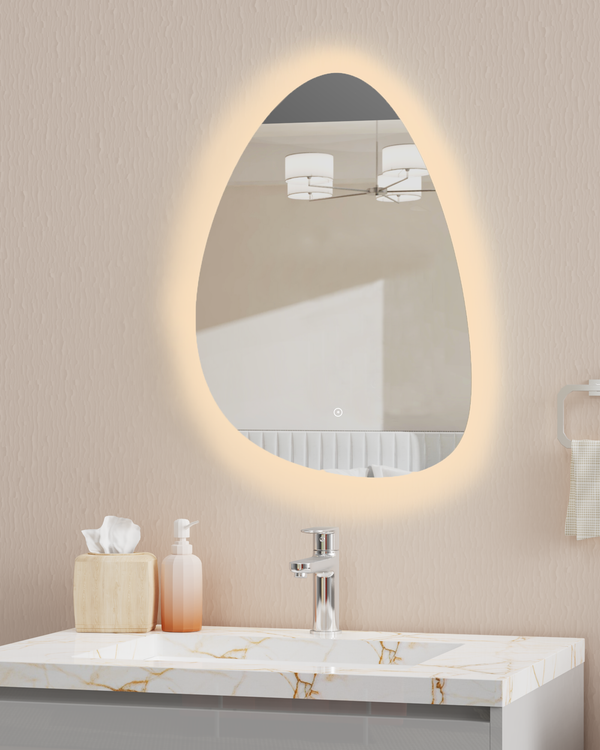 Sophie Pebble LED Touch Mirror w. Demist - 500x700x30 - product image 3