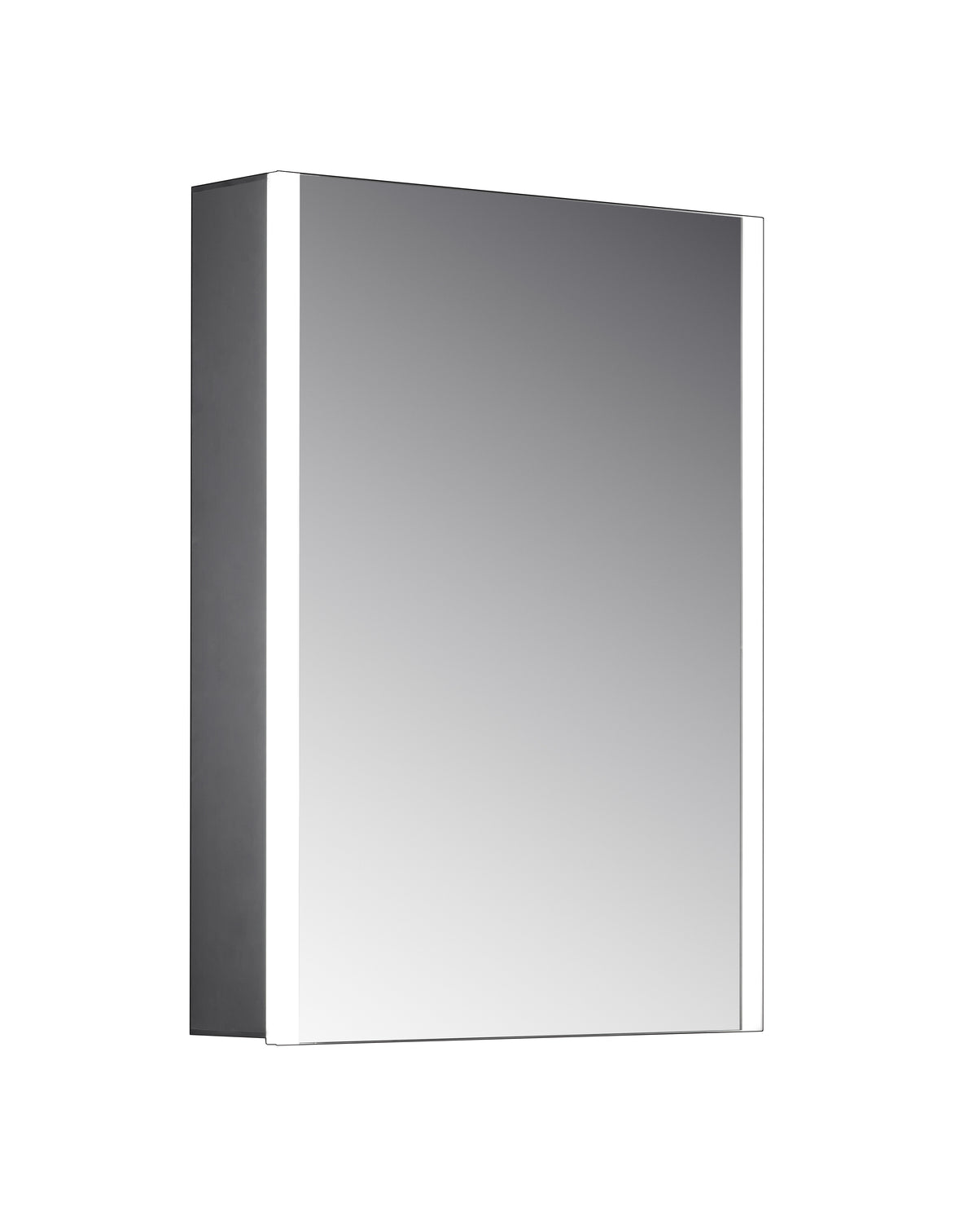 Eden Single Door Mirror Cabinet LED Side Strips w. Sensor Switch & Shave Socket - 500x700mm - product image 3