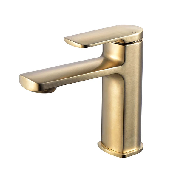 Nefyn Mono Mixer Tap + Waste - Brushed Brass