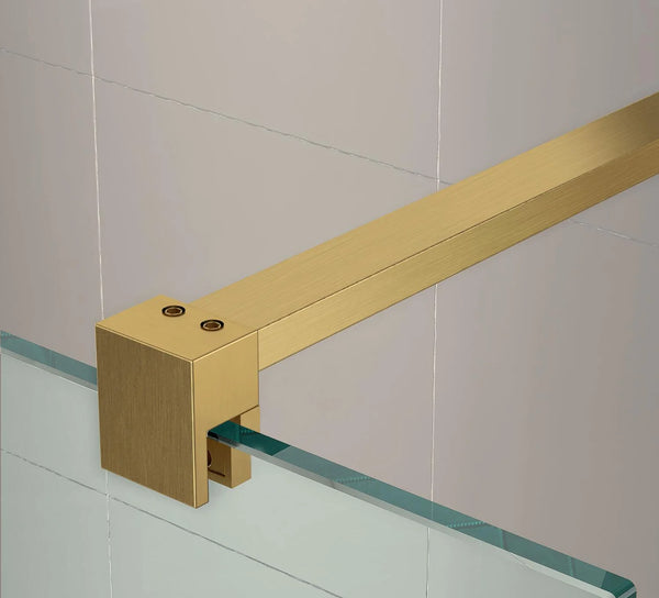 TI8 Fluted Wetroom Panel - 1100x1950mm w. B.Bronze Profile Kit